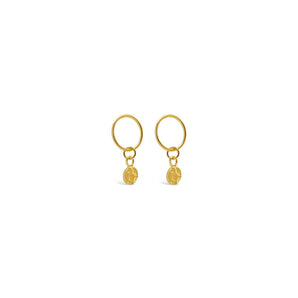 Ichu Golden Details Stud Earrings - JP11307G | Ice Jewellery Australia