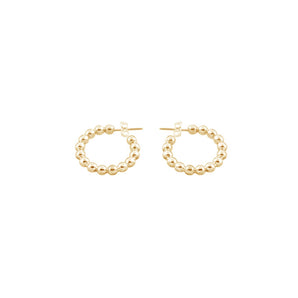 Ichu Multi Ball Hoop Earrings Gold - CH29207G | Ice Jewellery Australia