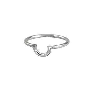 Ichu Half Circle Fine Ring - CP8303-5 | Ice Jewellery Australia