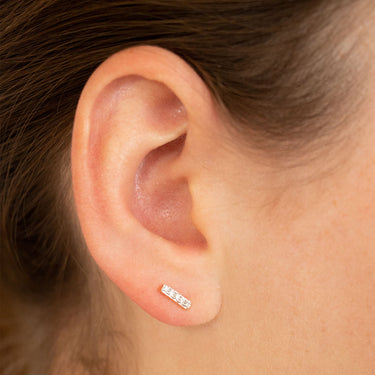 Ice Jewellery Diamond Fashion Stud Earrings with 0.10ct Diamonds in 9K Yellow Gold | Ice Jewellery Australia