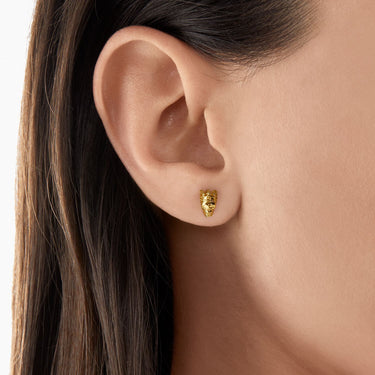 THOMAS SABO Skull Gold Ear Studs -  H2163-413-39 | Ice Jewellery Australia