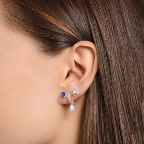 THOMAS SABO Single ear stud with blue stone - TH2233BLU | Ice Jewellery Australia