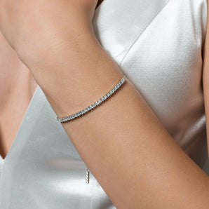 Georgini Iconic Bridal Vera 2Mm Bracelet Silver - IB182W | Ice Jewellery Australia