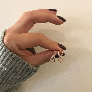 Georgini Forever Infinity Earrings- Rose Gold - IE842RG | Ice Jewellery Australia