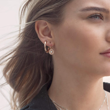 Georgini Emilio Vega Rose Gold Hoop Earrings - IE844RG | Ice Jewellery Australia