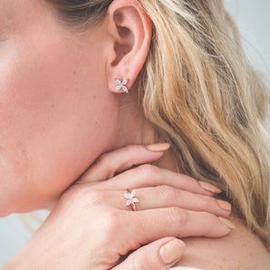 Georgini Heirloom Favoured Earrings Rose Gold - IE955RG | Ice Jewellery Australia
