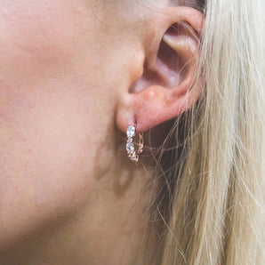 Georgini Aurora Glimmer Earrings Rose Gold - IE977RG | Ice Jewellery Australia