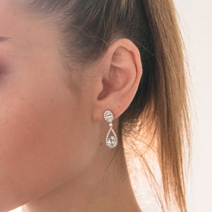 Georgini Aurora Radience Earrings Silver - IE980W | Ice Jewellery Australia