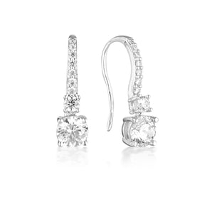Georgini Iconic Bridal Daphne Earrings Silver - IE984W | Ice Jewellery Australia