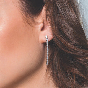 Georgini Iconic Bridal Vera Earrings Silver - IE985W | Ice Jewellery Australia
