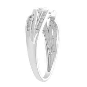 Ice Jewellery Ring with 0.12ct Diamonds in 9K White Gold -  IGR-36991-010-W | Ice Jewellery Australia