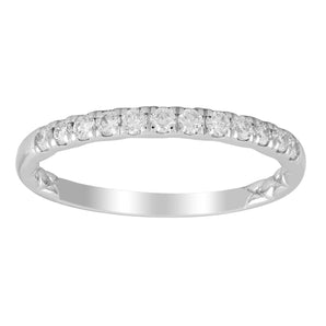Ice Jewellery Ring with 0.25ct Diamonds in 9K White Gold -  IGR-37419-025-W | Ice Jewellery Australia