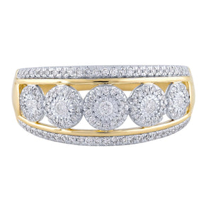 Ice Jewellery Ring with 0.33ct Diamond in 9K Yellow Gold -  IGR-38065-033-Y | Ice Jewellery Australia