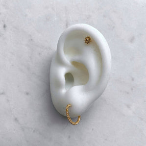 Ichu Bloom Earrings Gold - JP12907G | Ice Jewellery Australia