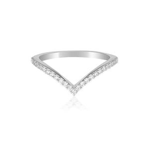Georgini Rock Star V Silver Ring -  IR485W | Ice Jewellery Australia