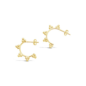 Ichu Mini Trio Triangle Hoops Gold - JP7907G | Ice Jewellery Australia