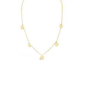 Ichu Multi Disk Necklace Gold - JP9004G | Ice Jewellery Australia