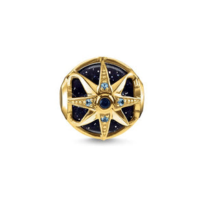 THOMAS SABO Onyx Star Gold Plated Karma Bead - K0309-963-1 | Ice Jewellery Australia