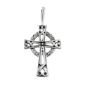 Ice Jewellery Sterling Silver Pattern Cross with Celtic Design - P110 | Ice Jewellery Australia