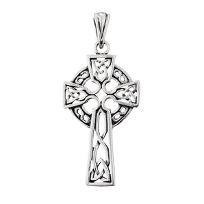 Ice Jewellery Sterling Silver Pattern Cross with Celtic Design - P125 | Ice Jewellery Australia
