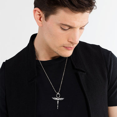THOMAS SABO Ankh Sign Beetle Black Cubic Zirconia Pendant - PE741-643-11 | Ice Jewellery Australia
