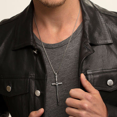 THOMAS SABO Black Cubic Zirconia Sword Pendant - PE777-643-11 | Ice Jewellery Australia