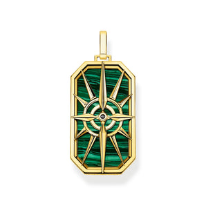 Pendant Compass Star Green | Ice Jewellery Australia