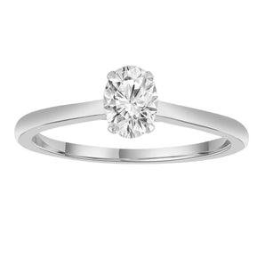 Ice Jewellery Diamond Solitaire Ring with 0.50ct Diamonds in 9K White Gold - R-42377-050-W | Ice Jewellery Australia