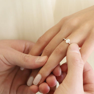 Ice Jewellery Diamond Solitaire Ring with 0.50ct Diamonds in 9K White Gold - R-42377-050-W | Ice Jewellery Australia