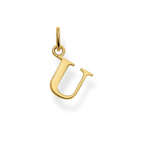 THOMAS SABO Yellow Gold Plated Letter "U" Pendant - PE608-413-12 | Ice Jewellery Australia