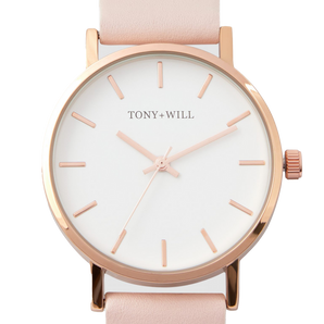 Tony + Will Small Classic Rose Gold Pink Watch - TWT004ERG/W/LTPINK | Ice Jewellery Australia
