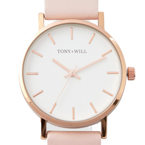 Tony + Will Small Classic White/Pink Watch - TWT004FSRG/WHT/L-PINK | Ice Jewellery Australia