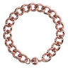 Bronzallure Polished Curb Magnetic Bracelet 19.7cm - WSBZ01117.R | Ice Jewellery Australia
