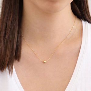 Ice Jewellery 9K Yellow Gold Single Ball Necklace 45cm - WSGD90192.YG | Ice Jewellery Australia
