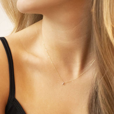 Ice Jewellery 9K Yellow Gold 'K' Initial Adjustable Letter Necklace 38/43cm - 1.19.0160 | Ice Jewellery Australia