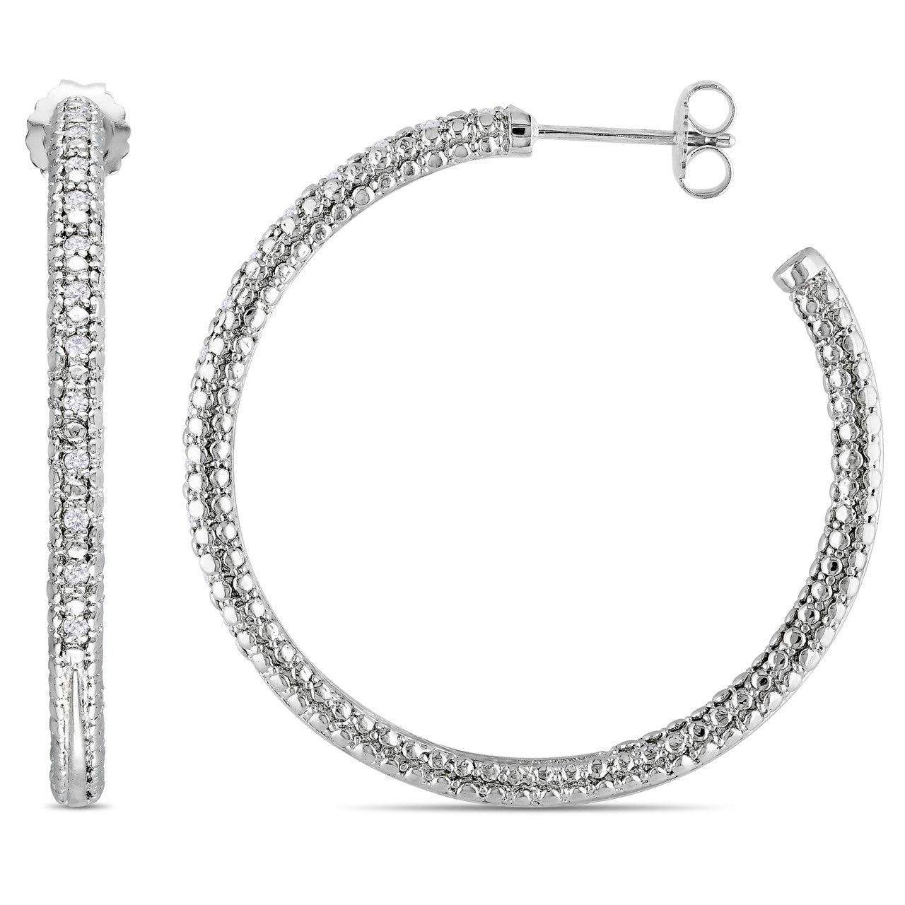 Diamond hoop earrings on sale australia