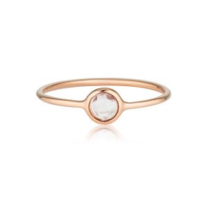 Georgini Eos Rose Quartz Rose Gold Ring -  IR464RQ | Ice Jewellery Australia