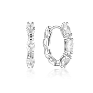 Georgini Aurora Glimmer Earrings Silver - IE977W | Ice Jewellery Australia