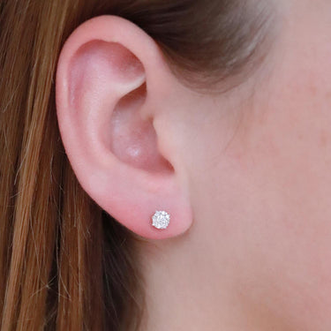 Ice Jewellery Stud Earrings with 0.25ct Diamonds in 9K Yellow Gold - E-14059A-025-Y | Ice Jewellery Australia