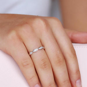 Ice Jewellery Band Ring with 0.10ct Diamonds in 9K White Gold -  R-40125-010-W | Ice Jewellery Australia