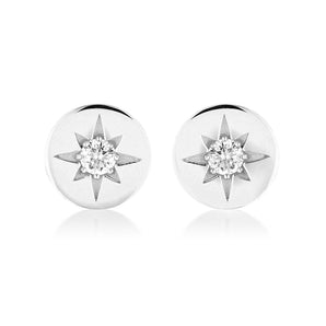 Georgini Stellar Lights Silver Stud Earrings - IE852W | Ice Jewellery Australia