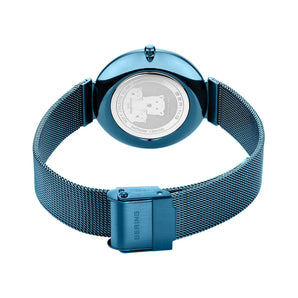 Bering Charity 32mm Blue Milanese Strap Watch