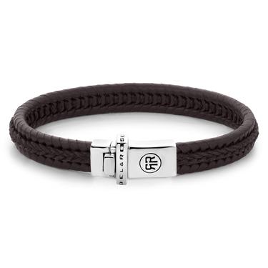 Rebel and Rose Dual Twisted Brown Bracelet
