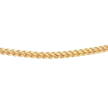 9K Yellow Gold Square Spiga Chain 55 cm
