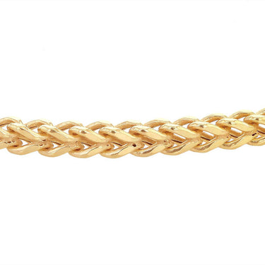 9K Yellow Gold Square Spiga Chain 55 cm