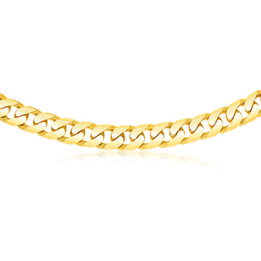 9ct Yellow SOLID Gold Heavy Curb 55cm Chain 450 Gauge