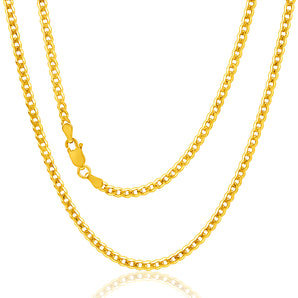 9ct Yellow Gold 50cm  Curb Chain 80 Gauge