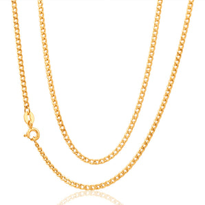 9ct Yellow Gold 60 Gauge Curb 45cm Chain