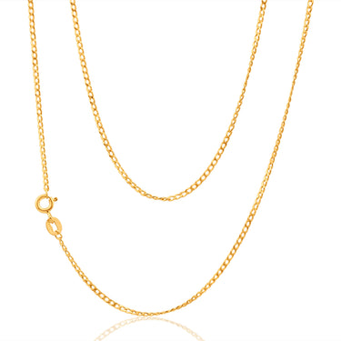 9ct Yellow Gold 40 gauge 40cm Curb Chain