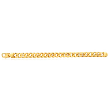 9ct Yellow Gold Copper Filled Curb 22cm Bracelet 300 Gauge